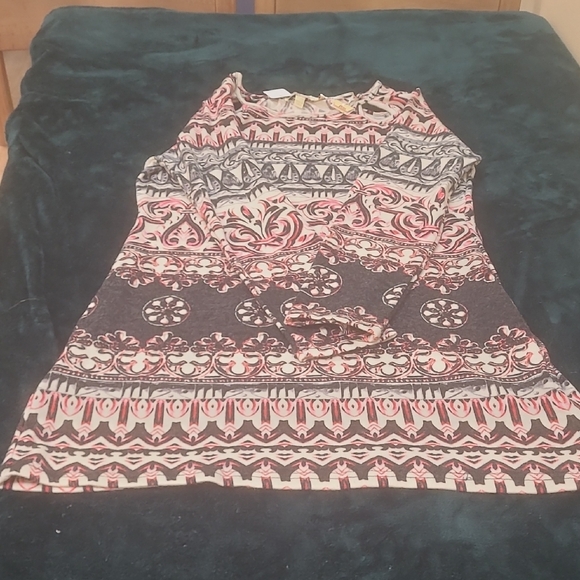 ARYEH Multicolor Tribal Pattern  Long Sleeve Mini DRESS NWT - Picture 7 of 12